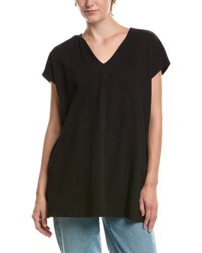 Eileen Fisher V-neck Tunic In Black