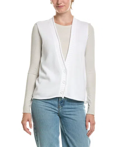 Eileen Fisher V-neck Vest In White