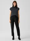 Eileen Fisher Washable Flex Ponte Carrot Pant In Black