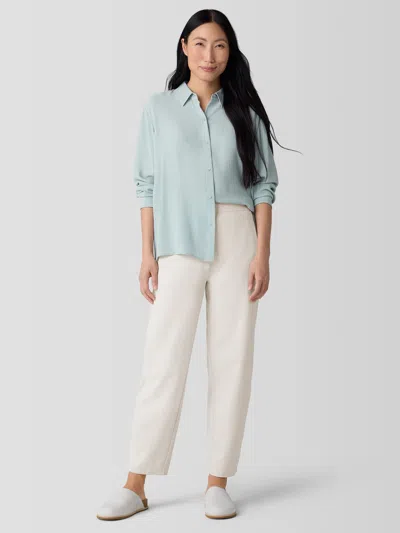 Eileen Fisher Washable Flex Ponte Lantern Pant In Blue