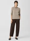 Eileen Fisher Washable Flex Ponte Lantern Pant In Brown