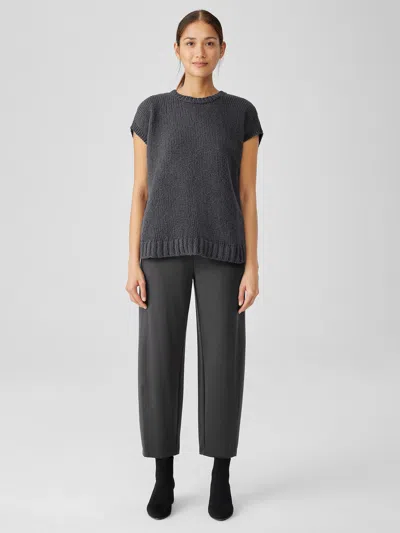 Eileen Fisher Washable Flex Ponte Lantern Pant In Gray