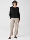 Eileen Fisher Washable Flex Ponte Lantern Pant In Nude