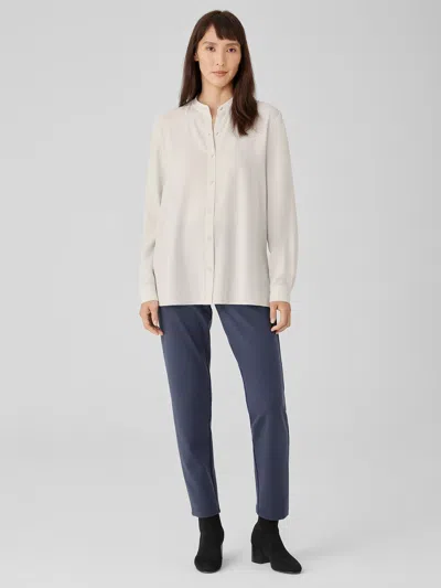 Eileen Fisher Washable Flex Ponte Pant In Blue