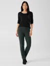 Eileen Fisher Washable Flex Ponte Pant In Green