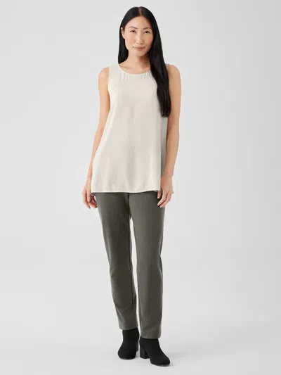 Eileen Fisher Washable Flex Ponte Pant In Green