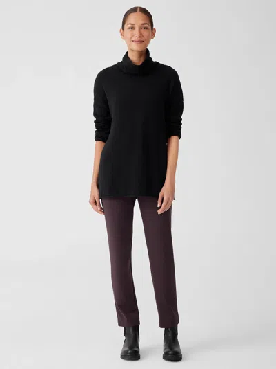 Eileen Fisher Washable Flex Ponte Pant In Purple