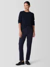 Eileen Fisher Washable Flex Ponte Slim Jean In Black
