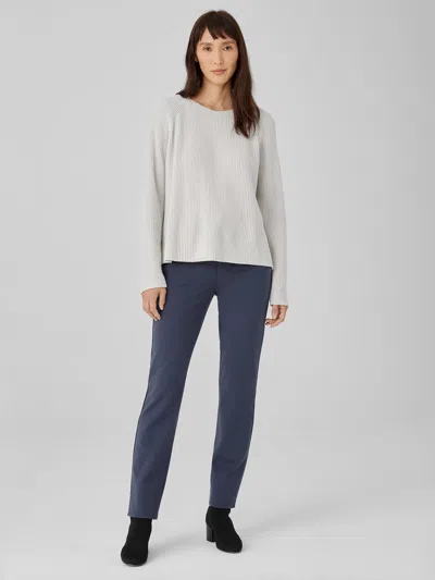 Eileen Fisher Washable Flex Ponte Slim Jean In Blue