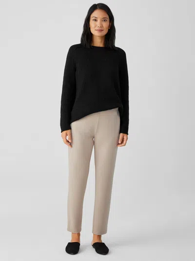 Eileen Fisher Washable Flex Ponte Slim Pant In Black