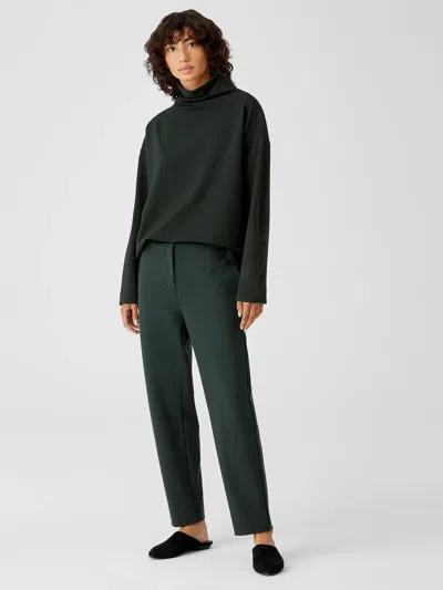 Eileen Fisher Washable Flex Ponte Slouchy Pant In Green
