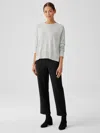 Eileen Fisher Washable Flex Ponte Straight Pant In Black