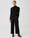 Eileen Fisher Washable Flex Ponte Wide-leg Pant In Black