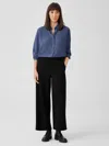 Eileen Fisher Washable Flex Ponte Wide-leg Pant In Black
