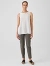Eileen Fisher Washable Stretch Crepe Pant In Multi