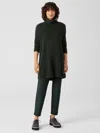 Eileen Fisher Washable Stretch Crepe Pant In Green