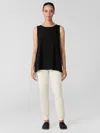 Eileen Fisher Washable Stretch Crepe Pant In Multi