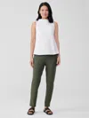 Eileen Fisher Washable Stretch Crepe Pant In White