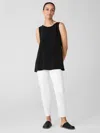 Eileen Fisher Washable Stretch Crepe Pant In White