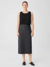 Eileen Fisher Washable Stretch Crepe Pencil Skirt In Gray