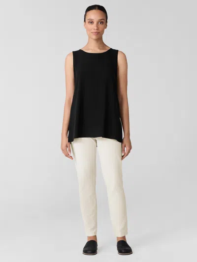 Eileen Fisher Washable Stretch Crepe Slim Pant In Neutral