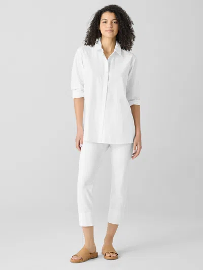 EILEEN FISHER WASHABLE STRETCH CREPE SLIM PANT