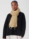 Eileen Fisher Washed Alpaca Scarf In Brown
