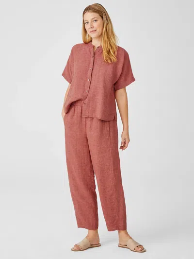 Eileen Fisher Washed Organic Linen Delave Lantern Pant