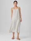 Eileen Fisher Washed Silk Cami Dress In White