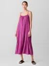 Eileen Fisher Washed Silk Smocked Cami Dress In Pink
