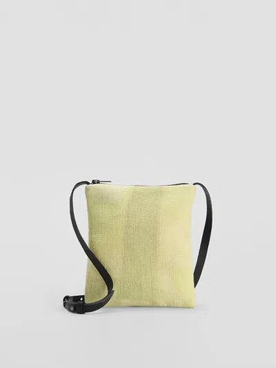 Eileen Fisher Waste No More Crossbody Bag In Orange