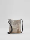 Eileen Fisher Waste No More Felted Crossbody Bag In Brown