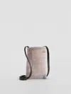 Eileen Fisher Waste No More Felted Phone Pouch In Neutral