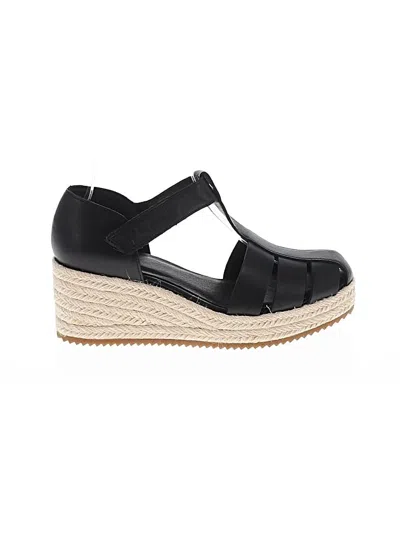 Pre-owned Eileen Fisher Wedges In Black