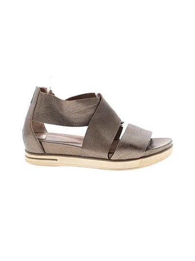 Pre-owned Eileen Fisher Wedges In Brown