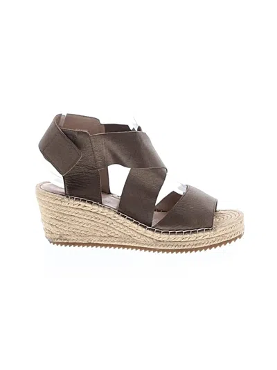 Pre-owned Eileen Fisher Wedges In Brown
