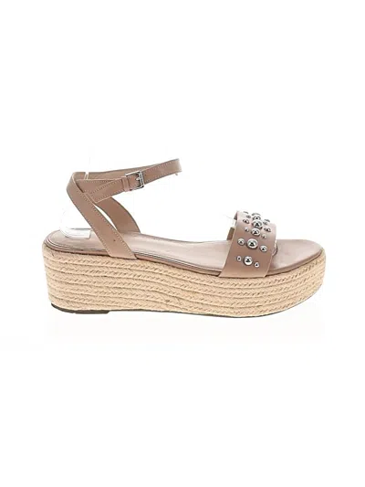 Pre-owned Eileen Fisher Wedges In Tan
