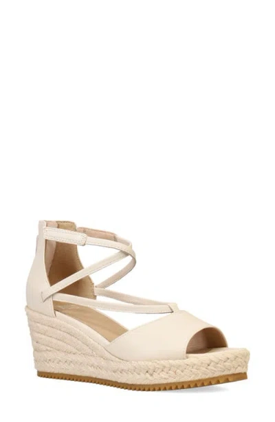 Eileen Fisher Wesson Wedge Sandal In Ivory