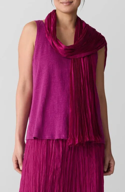 EILEEN FISHER EILEEN FISHER WHISPER CRUSHED SILK SCARF