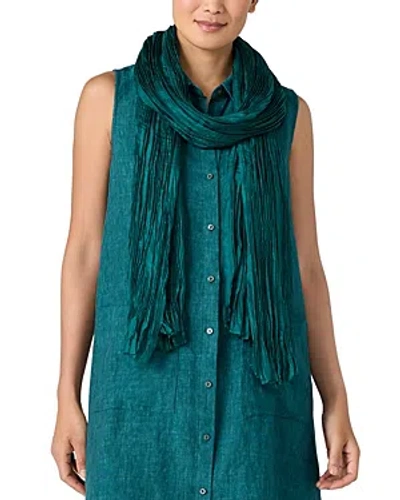 Eileen Fisher Whisper Silk Scarf In Agean