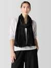 Eileen Fisher Whisper Silk Scarf In Black