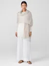 Eileen Fisher Whisper Silk Scarf In Neutral