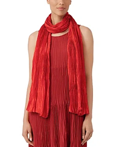 Eileen Fisher Whisper Silk Scarf In Red