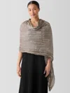 Eileen Fisher Whisper Silk Scarf In Brown