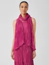 Eileen Fisher Whisper Silk Scarf In Pink