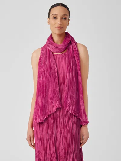 Eileen Fisher Whisper Silk Scarf In Pink