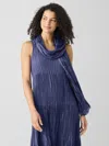 Eileen Fisher Whisper Transitional Silk Scarf In Purple