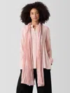 Eileen Fisher Whisper Transitional Silk Scarf In Pink