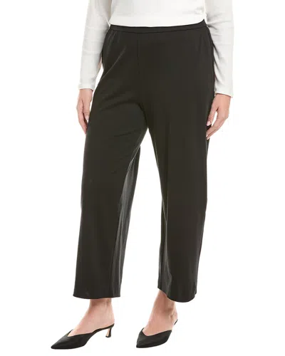 Eileen Fisher Wide Ankle Pant In Black