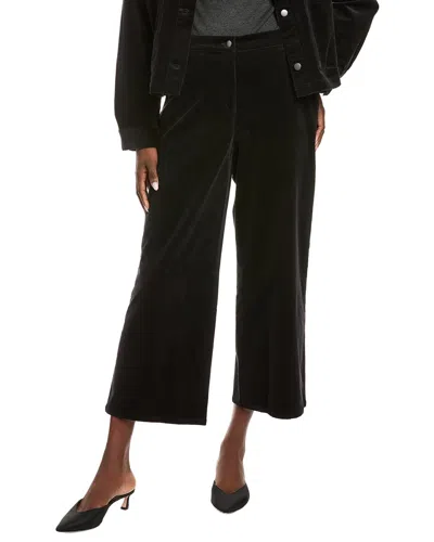 Eileen Fisher Wide Ankle Pant In Black
